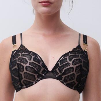 Chantelle Reptilia Noir Soutien-Gorge Push Up