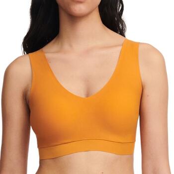 Chantelle SoftStretch Jaune Ocre Soutien-Gorge sans Armatures en Dentelle
