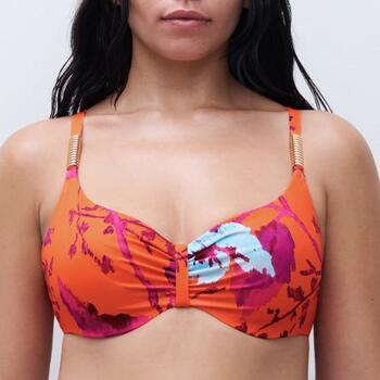 Chantelle Maillots de Bain Icon Orange Soutien-Gorge Bikini Corbeille