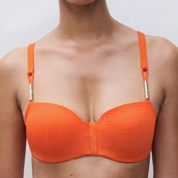 Chantelle Maillots de Bain Hera Orange Haut de Bikini Préformé