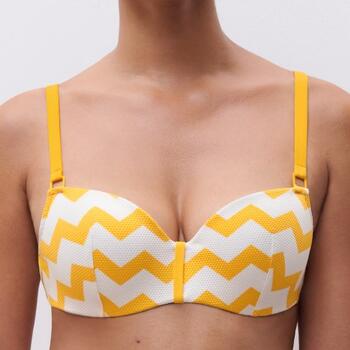 Chantelle Maillots de Bain Totem Jaune Haut de Bikini Préformé