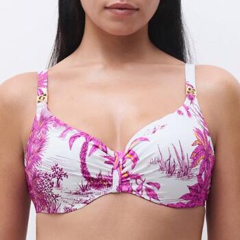 Chantelle Maillots de Bain Sauvage Blanc Soutien-Gorge Bikini Corbeille