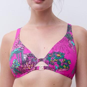 Chantelle Maillots de Bain Sauvage Rose Soutien-Gorge Bikini Corbeille