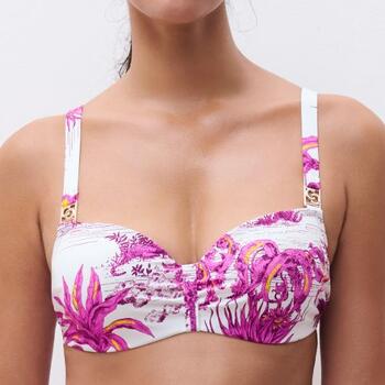 Chantelle Maillots de Bain Sauvage Blanc Haut de Bikini Préformé