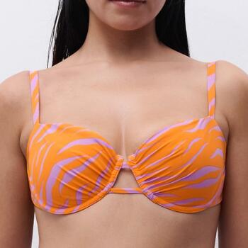 Chantelle Maillots de Bain Easy Pop Orange/Rose Haut de Bikini Préformé