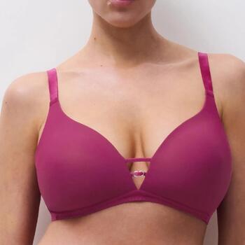 Chantelle Girls Fuchsia Soutien-Gorge sans Armatures en Dentelle