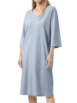 Mey Nachtmode Wild Violets Bleu Chemise de Nuit