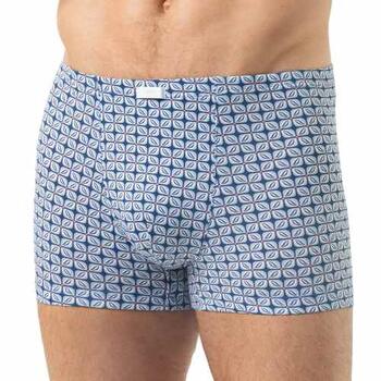 Mey Heren Summer Flower Bleu Boxer en Coton