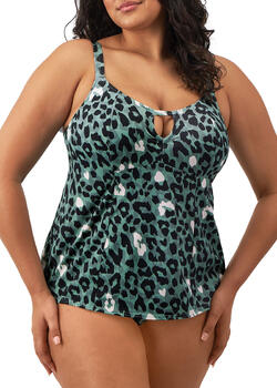 Elomi Swim Jungle Bay Vert Olive Tankini Top