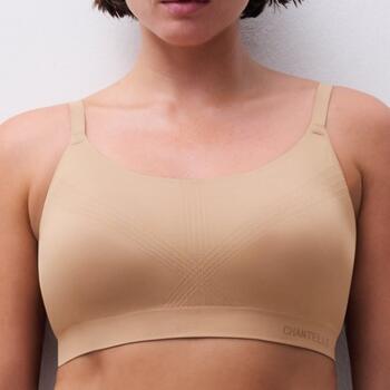 Chantelle Comfort Terracotta Soutien-Gorge sans Armatures en Dentelle