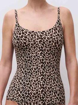 Chantelle SoftStretch Marron Top Spaghetti