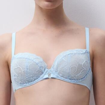 Chantelle Fleurs Bleu Glacier Soutien-gorge sans forme