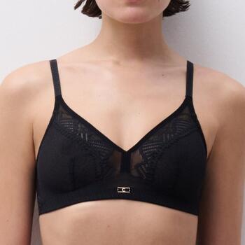 Chantelle Origins Noir Soutien-Gorge sans Armatures en Dentelle