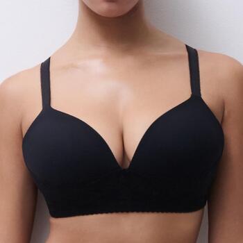 Chantelle Pulp Edge Noir Soutien-Gorge sans Armatures en Dentelle