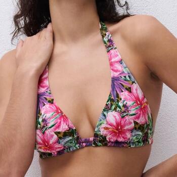Chantelle Maillots de Bain Easy Pop Rose/Print Haut de Bikini Préformé