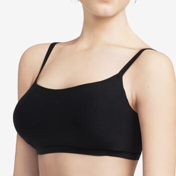 Chantelle SoftStretch Noir Soutien-Gorge sans Armatures en Dentelle