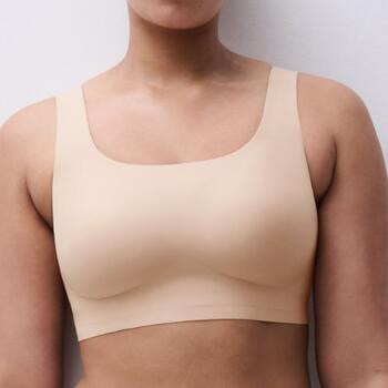 Chantelle SoftStretch Beige Soutien-Gorge sans Armatures en Dentelle
