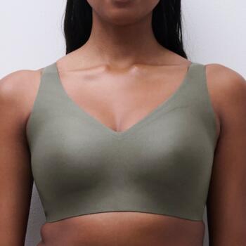 Chantelle SoftStretch Vert Soutien-Gorge sans Armatures en Dentelle