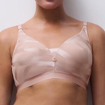 Chantelle Glaze Rose Soutien-Gorge sans Armatures en Dentelle