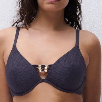 Chantelle Maillots de Bain Minuit Aubergine Haut de Bikini Préformé