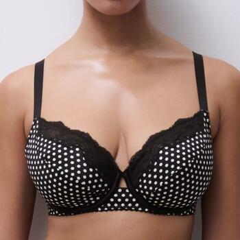 Chantelle Gloss Noir/Blanc Soutien-gorge sans forme