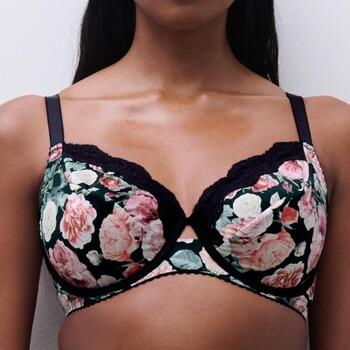 Chantelle Gloss Noir/Print Soutien-gorge sans forme