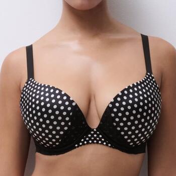 Chantelle Gloss Noir/Blanc Soutien-Gorge Push Up