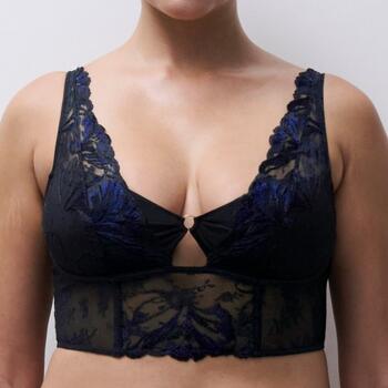 Chantelle Illusion Noir Soutien-gorge sans forme