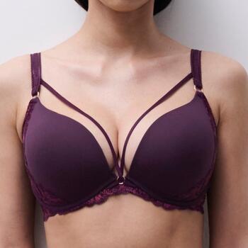 Chantelle Illusion Aubergine Soutien-Gorge Push Up