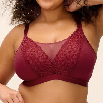 Elomi Tiernie Rouge Soutien-Gorge sans Armatures en Dentelle