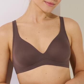 Lisca Maya Marron Soutien-Gorge sans Armatures en Dentelle