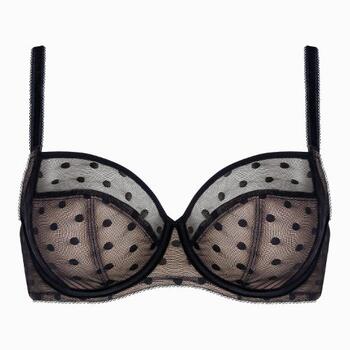 Lisca Retro Dots Noir Soutien-gorge sans forme