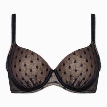 Lisca Retro Dots Noir Soutien-Gorge Rembourré