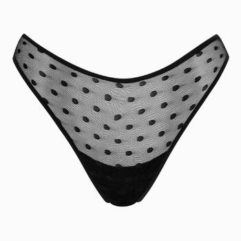 Lisca Retro Dots Noir Culotte String
