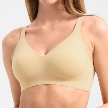 Lisca My Silhouette Warm Taupe Soutien-Gorge sans Armatures en Dentelle