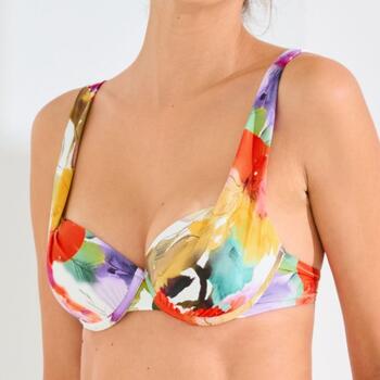 Maillots de bain Lisca Roma Blanc Haut de Bikini Préformé