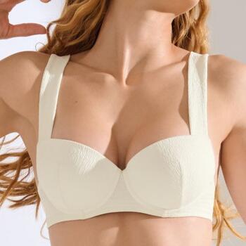 Maillots de bain Lisca Malaga Crème Haut de Bikini Préformé