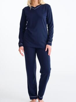 Lisca Nachtmode Tara Bleu Marine Pyjama