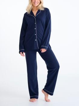 Lisca Nachtmode Tara Bleu Marine Pyjama