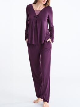 Lisca Nachtmode Velvet Violet Pyjama
