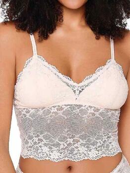 LingaDore Quotidien Basic Apricot/Or Soutien-Gorge sans Armatures en Dentelle