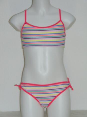 SHIWI KIDS COLORED White/Print Bikini