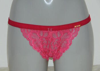 SAPPH EYE CANDY Pink lace string