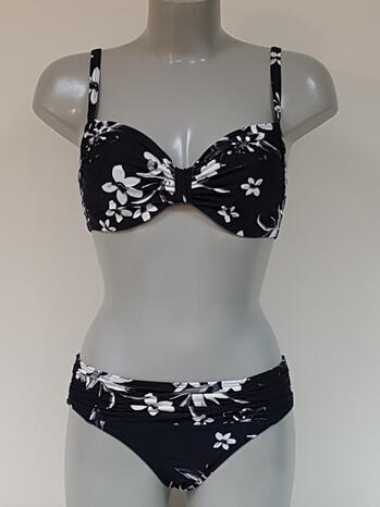 BOMAIN BORA BORA Black/White Soft cup bikini 