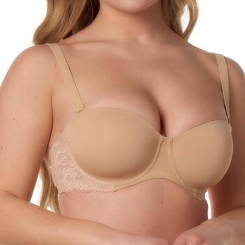 AFTER EDEN NATURE FRIENDLY D CUP & UP ABBY Strapless bh Powder