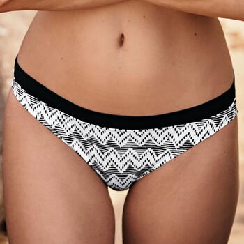 ROSA FAIA BEACH EBBY Black/White Bikini Broekje