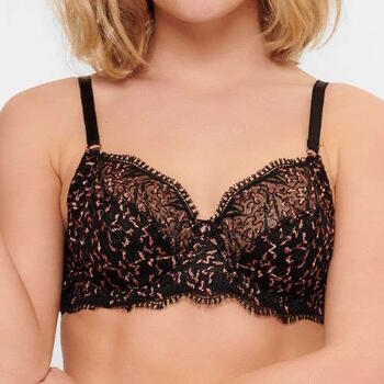 LINGADORE IN LOVE WITH EMBROIDERY Black/Copper Soft cup bh