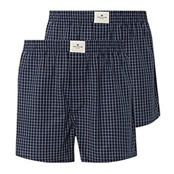 Tom Tailer Dakota Blauw Woven Boxershort 2 pack