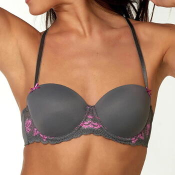 AFTER EDEN NIKA Grey/Pink Balconette bh