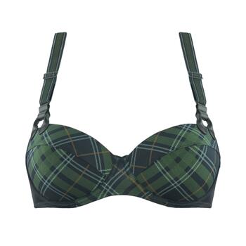 Marlies Dekkers Gloria Scarab Green Plaid Bh